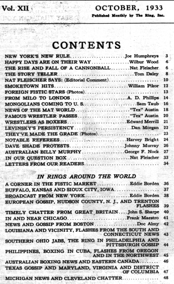 Table of Contents